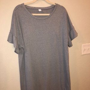 Gray T-shirt dress
